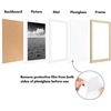 image:imageAmericanflat 11x14 Picture Frame 5Pack  Matted to 8x11  Black  Slim Molding construction Polished plexiglass front hangs vertical or horizontal sawtooth hangers includedNatural Oak