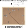 image:imageAmericanflat 11x14 Picture Frame 5Pack  Matted to 8x11  Black  Slim Molding construction Polished plexiglass front hangs vertical or horizontal sawtooth hangers includedNatural Oak