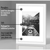 image:imageAmericanflat 11x14 Picture Frame 5Pack  Matted to 8x11  Black  Slim Molding construction Polished plexiglass front hangs vertical or horizontal sawtooth hangers includedWhite