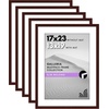 image:imageAmericanflat 11x14 Picture Frame 5Pack  Matted to 8x11  Black  Slim Molding construction Polished plexiglass front hangs vertical or horizontal sawtooth hangers includedMahogany