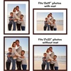 image:imageAmericanflat 11x14 Picture Frame 5Pack  Matted to 8x11  Black  Slim Molding construction Polished plexiglass front hangs vertical or horizontal sawtooth hangers includedMahogany