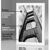 image:imageAmericanflat 11x14 Picture Frame 5Pack  Matted to 8x11  Black  Slim Molding construction Polished plexiglass front hangs vertical or horizontal sawtooth hangers includedWhite