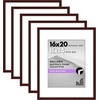 image:imageAmericanflat 11x14 Picture Frame 5Pack  Matted to 8x11  Black  Slim Molding construction Polished plexiglass front hangs vertical or horizontal sawtooth hangers includedMahogany