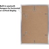 image:imageAmericanflat 11x14 Picture Frame 5Pack  Matted to 8x11  Black  Slim Molding construction Polished plexiglass front hangs vertical or horizontal sawtooth hangers includedSilver