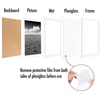 image:imageAmericanflat 11x14 Picture Frame 5Pack  Matted to 8x11  Black  Slim Molding construction Polished plexiglass front hangs vertical or horizontal sawtooth hangers includedWhite
