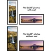 image:imageAmericanflat 11x14 Picture Frame 5Pack  Matted to 8x11  Black  Slim Molding construction Polished plexiglass front hangs vertical or horizontal sawtooth hangers includedBlack