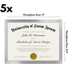 image:imageAmericanflat 11x14 Picture Frame 5Pack  Matted to 8x11  Black  Slim Molding construction Polished plexiglass front hangs vertical or horizontal sawtooth hangers includedSilver