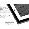 image:imageAmericanflat 11x14 Picture Frame 5Pack  Matted to 8x11  Black  Slim Molding construction Polished plexiglass front hangs vertical or horizontal sawtooth hangers includedBlack