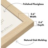 image:imageAmericanflat 11x14 Picture Frame 5Pack  Matted to 8x11  Black  Slim Molding construction Polished plexiglass front hangs vertical or horizontal sawtooth hangers includedNatural Oak