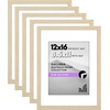 image:imageAmericanflat 11x14 Picture Frame 5Pack  Matted to 8x11  Black  Slim Molding construction Polished plexiglass front hangs vertical or horizontal sawtooth hangers includedNatural Oak