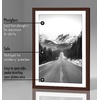 image:imageAmericanflat 11x14 Picture Frame 5Pack  Matted to 8x11  Black  Slim Molding construction Polished plexiglass front hangs vertical or horizontal sawtooth hangers includedMahogany