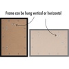 image:imageAmericanflat 11x14 Picture Frame 5Pack  Matted to 8x11  Black  Slim Molding construction Polished plexiglass front hangs vertical or horizontal sawtooth hangers includedBlack
