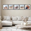 image:imageAmericanflat 11x14 Picture Frame 5Pack  Matted to 8x11  Black  Slim Molding construction Polished plexiglass front hangs vertical or horizontal sawtooth hangers includedBlack