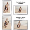 image:imageAmericanflat 11x14 Picture Frame 5Pack  Matted to 8x11  Black  Slim Molding construction Polished plexiglass front hangs vertical or horizontal sawtooth hangers includedSilver