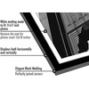 image:imageAmericanflat 11x14 Picture Frame 5Pack  Matted to 8x11  Black  Slim Molding construction Polished plexiglass front hangs vertical or horizontal sawtooth hangers includedBlack