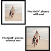 image:imageAmericanflat 11x14 Picture Frame 5Pack  Matted to 8x11  Black  Slim Molding construction Polished plexiglass front hangs vertical or horizontal sawtooth hangers includedBlack