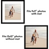 image:imageAmericanflat 11x14 Picture Frame 5Pack  Matted to 8x11  Black  Slim Molding construction Polished plexiglass front hangs vertical or horizontal sawtooth hangers includedBlack