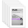image:imageAmericanflat 11x14 Picture Frame 5Pack  Matted to 8x11  Black  Slim Molding construction Polished plexiglass front hangs vertical or horizontal sawtooth hangers includedWhite