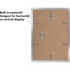 image:imageAmericanflat 11x14 Picture Frame 5Pack  Matted to 8x11  Black  Slim Molding construction Polished plexiglass front hangs vertical or horizontal sawtooth hangers includedSilver