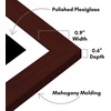 image:imageAmericanflat 11x14 Picture Frame 5Pack  Matted to 8x11  Black  Slim Molding construction Polished plexiglass front hangs vertical or horizontal sawtooth hangers includedMahogany