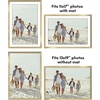 image:imageAmericanflat 11x14 Picture Frame 5Pack  Matted to 8x11  Black  Slim Molding construction Polished plexiglass front hangs vertical or horizontal sawtooth hangers includedGold