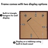 image:imageAmericanflat 11x14 Picture Frame 5Pack  Matted to 8x11  Black  Slim Molding construction Polished plexiglass front hangs vertical or horizontal sawtooth hangers includedMahogany