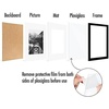 image:imageAmericanflat 11x14 Picture Frame 5Pack  Matted to 8x11  Black  Slim Molding construction Polished plexiglass front hangs vertical or horizontal sawtooth hangers includedBlack