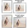 image:imageAmericanflat 11x14 Picture Frame 5Pack  Matted to 8x11  Black  Slim Molding construction Polished plexiglass front hangs vertical or horizontal sawtooth hangers includedSilver