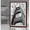 image:imageAmericanflat 11x14 Picture Frame 5Pack  Matted to 8x11  Black  Slim Molding construction Polished plexiglass front hangs vertical or horizontal sawtooth hangers includedMahogany