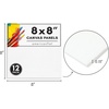 image:imageAmericanflat 12 Pack 9x12 Inch Artist Painting Canvas Panels  100 Cotton Blank Canvas Boards for Acrylic Oil Painting and More12 Pack  8x8