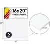 image:imageAmericanflat 12 Pack 9x12 Inch Artist Painting Canvas Panels  100 Cotton Blank Canvas Boards for Acrylic Oil Painting and More6 Pack  16x20