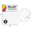image:imageAmericanflat 12 Pack 9x12 Inch Artist Painting Canvas Panels  100 Cotton Blank Canvas Boards for Acrylic Oil Painting and More6 Pack  18x24