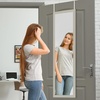 image:imageAmericanflat 15x51 Over The Door Mirror  Hanging Full Length Mirrors with Engineered Wood  Modern Mirror for Bathroom Bedroom Living Room  Mirrors for Wall Display and Home Decor  BlackLight Wood