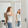 image:imageAmericanflat 15x51 Over The Door Mirror  Hanging Full Length Mirrors with Engineered Wood  Modern Mirror for Bathroom Bedroom Living Room  Mirrors for Wall Display and Home Decor  BlackWhite