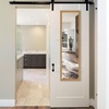 image:imageAmericanflat 15x51 Over The Door Mirror  Hanging Full Length Mirrors with Engineered Wood  Modern Mirror for Bathroom Bedroom Living Room  Mirrors for Wall Display and Home Decor  BlackDark Oak