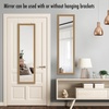 image:imageAmericanflat 15x51 Over The Door Mirror  Hanging Full Length Mirrors with Engineered Wood  Modern Mirror for Bathroom Bedroom Living Room  Mirrors for Wall Display and Home Decor  BlackDark Oak
