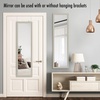 image:imageAmericanflat 15x51 Over The Door Mirror  Hanging Full Length Mirrors with Engineered Wood  Modern Mirror for Bathroom Bedroom Living Room  Mirrors for Wall Display and Home Decor  BlackLight Wood