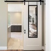 image:imageAmericanflat 15x51 Over The Door Mirror  Hanging Full Length Mirrors with Engineered Wood  Modern Mirror for Bathroom Bedroom Living Room  Mirrors for Wall Display and Home Decor  BlackBlack