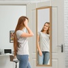 image:imageAmericanflat 15x51 Over The Door Mirror  Hanging Full Length Mirrors with Engineered Wood  Modern Mirror for Bathroom Bedroom Living Room  Mirrors for Wall Display and Home Decor  BlackDark Oak