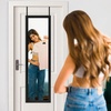 image:imageAmericanflat 15x51 Over The Door Mirror  Hanging Full Length Mirrors with Engineered Wood  Modern Mirror for Bathroom Bedroom Living Room  Mirrors for Wall Display and Home Decor  BlackBlack