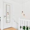 image:imageAmericanflat 15x51 Over The Door Mirror  Hanging Full Length Mirrors with Engineered Wood  Modern Mirror for Bathroom Bedroom Living Room  Mirrors for Wall Display and Home Decor  BlackLight Wood