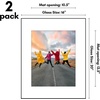 image:imageAmericanflat 5x7 Picture Frame 12Pack  Matted to 4x6  Black  Frontloading design Shatterresistant glass fits photos posters and art2 Pack  With Mat