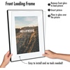 image:imageAmericanflat 5x7 Picture Frame 12Pack  Matted to 4x6  Black  Frontloading design Shatterresistant glass fits photos posters and art3 Pack  With Mat