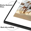 image:imageAmericanflat 5x7 Picture Frame 12Pack  Matted to 4x6  Black  Frontloading design Shatterresistant glass fits photos posters and art3 Pack  With Mat