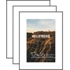 image:imageAmericanflat 5x7 Picture Frame 12Pack  Matted to 4x6  Black  Frontloading design Shatterresistant glass fits photos posters and art3 Pack  With Mat