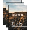 image:imageAmericanflat 5x7 Picture Frame 12Pack  Matted to 4x6  Black  Frontloading design Shatterresistant glass fits photos posters and art3 Pack  Without Mat