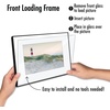 image:imageAmericanflat 5x7 Picture Frame 12Pack  Matted to 4x6  Black  Frontloading design Shatterresistant glass fits photos posters and art6 Pack  With Mat