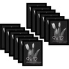 image:imageAmericanflat 8x10 Picture Frame with Polished Plexiglass  Set of 12  Signature Collection  Picture Frames with Engineered Wood  Photo Frame for Tabletop and Wall Display  BlackBlack