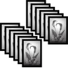 image:imageAmericanflat 8x10 Picture Frame with Polished Plexiglass  Set of 12  Signature Collection  Picture Frames with Engineered Wood  Photo Frame for Tabletop and Wall Display  BlackBlack
