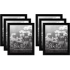 image:imageAmericanflat 8x10 Picture Frame with Polished Plexiglass  Set of 12  Signature Collection  Picture Frames with Engineered Wood  Photo Frame for Tabletop and Wall Display  BlackBlack